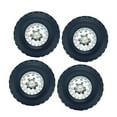 thumbnail image 4 of Kokiya 4 Pieces Tire Wheel Replacing Metal Wheel Rim Tire for 1/12 1/16 Vehicle DIY argent, 4 of 9