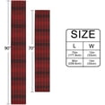 thumbnail image 3 of GZHJMY Red Black Plaid Table Runner Machine Washable Polyester Table Runner Rectangle Reversible Dresser Scarves Table Decor 13 x 90 Inch, 3 of 7