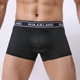 thumbnail image 2 of GHSOHS Mens Underwear Briefs Fashion Letter Print Flex Waistband Shorts Large Size Comfort Comfort Briefs Underpants M Black, 2 of 7