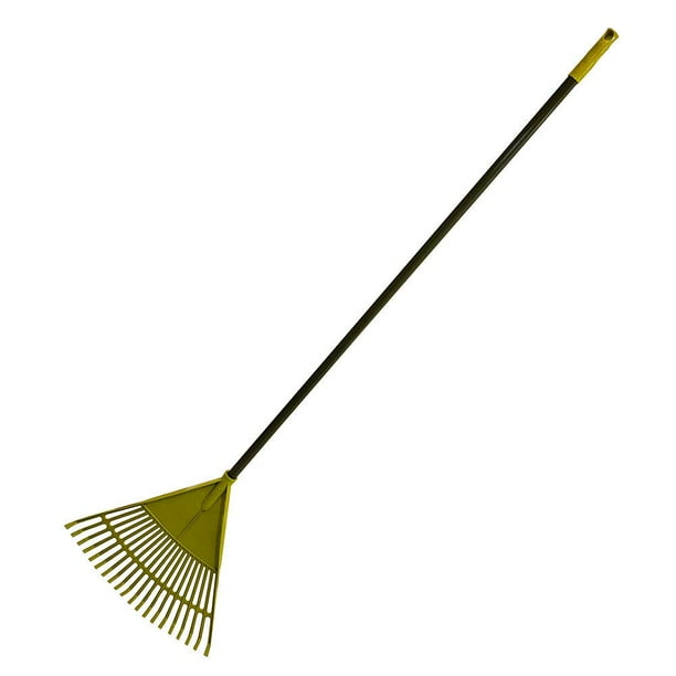 Set of 2 Garden Leaf Rake Tool Lawns a Yards Long Handle Sweep Fall