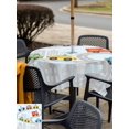 thumbnail image 5 of Outdoor Tablecloth with Umbrella Hole for Patio/Picnic/Party/Camping, Blue Childlike Fun Waterproof Table Cloth Square Cover Washable, Abstract Modern City Car Silhouette (60"x 60"), 5 of 8