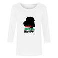 thumbnail image 2 of SHE IS My Items Oversized Long Sleeve Shirts for Women Plus Size Tops for Women Long Sleeve V Neck Blouses for Women Sexy Crop Tops for Women Sexy Black, 2 of 3