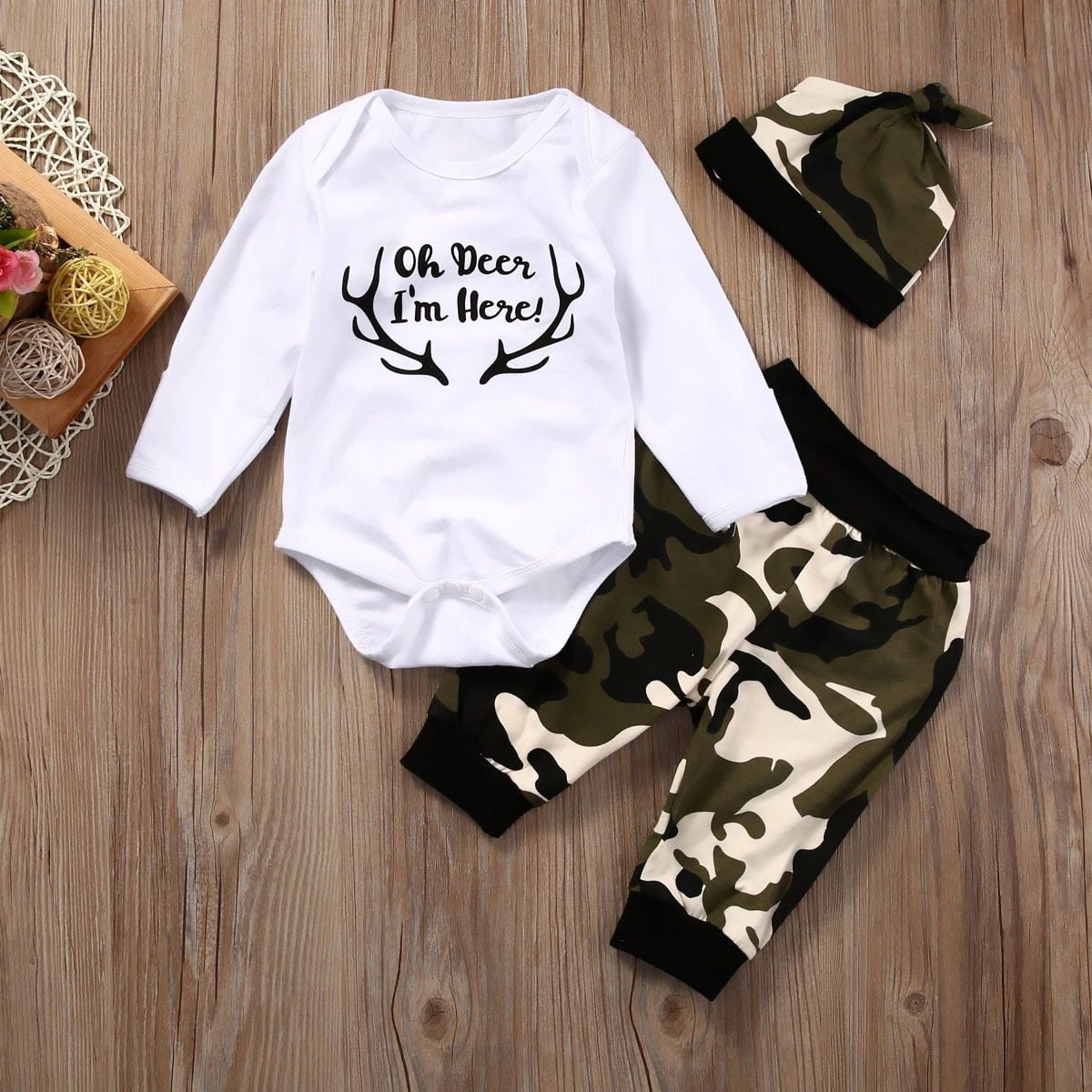Canis - Newborn Kids Baby Boy Camouflage Clothes Tops ...