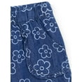 thumbnail image 3 of Garanimals Toddler Girl Print Denim Shorts with Ruffle Pocket, Sizes 18M-5T, 3 of 4