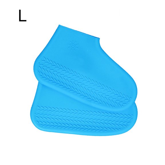 Advancent 1 par de fundas de silicona reutilizables para zapatos S/M/L, cubiertas impermeables para zapatos de lluvia, para acampar al aire libre, botas de Paraguas de lluvia Azul L Advancent HA005720-09