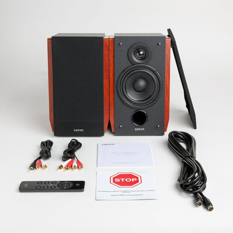 Edifier: R1700BT Powered Speakers w/ Bluetooth - Wood Brown