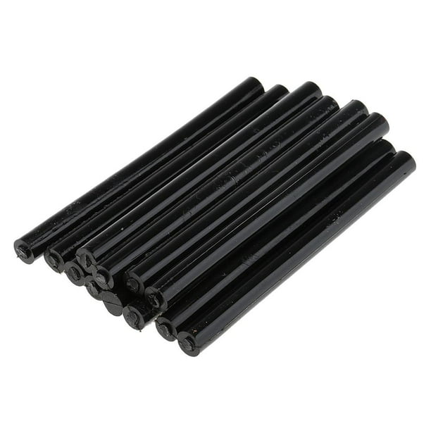 12 Piezas Pegamento Palos Zulema para Extensión de Cabello 7.5mm 10cm Negro