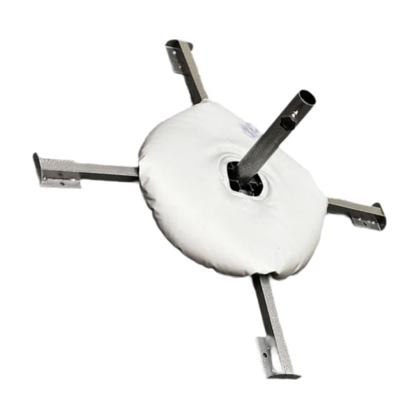 Soporte de base para sombrilla de patio con bolsa de peso de agua de 10L, diámetro interior de poste ajustable, cuadrado comercial de 1,4"