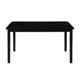 thumbnail image 2 of Home Design Vinita 6-Piece Dining Set with Rectangular Table, Cross Back Chairs, and Bench, Black, 2 of 8