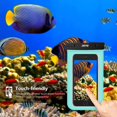 thumbnail image 4 of JOTO Universal Waterproof Pouch Cellphone Dry Bag Case for iPhone 12 Pro Max 11 Pro Max Xs Max XR X 8 7 6S Plus SE, Galaxy S20 Ultra S20+ S10 Plus S10e /Note 10+ 9, Pixel 4 XL up to 7", 4 of 6