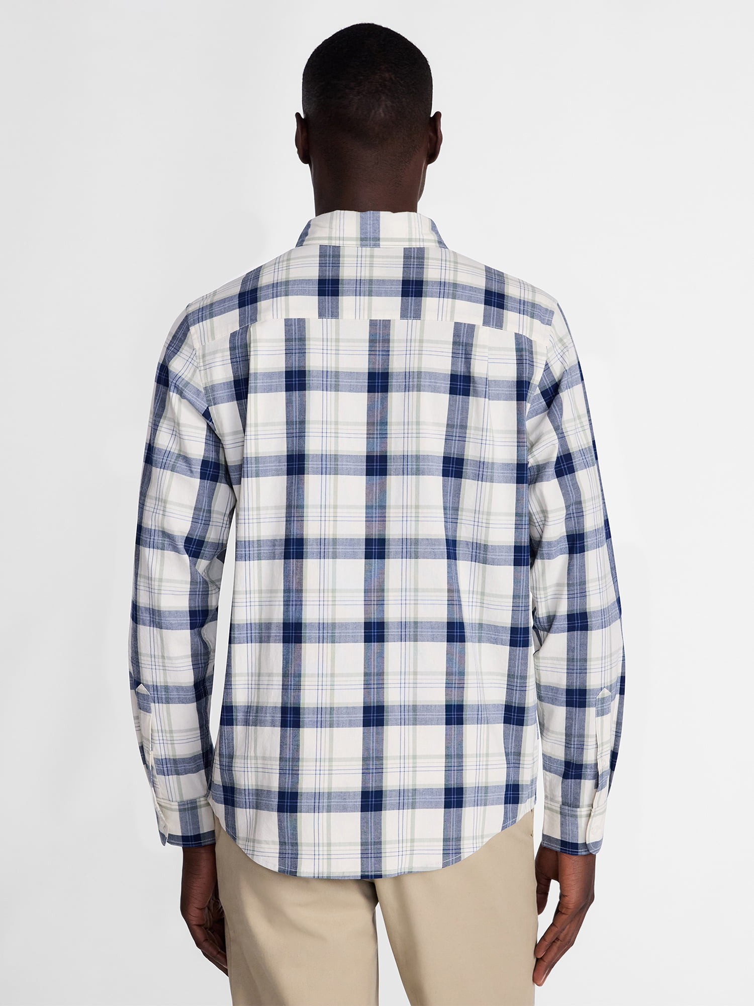 George Men's Poplin Shirt with Long Sleeves, Sizes S-3XL, LT-4XLT, 2XB-6XB