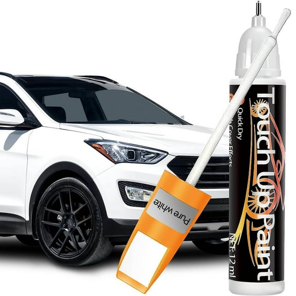 Touch Up Paint For Cars, Quick And Easy Car Auto Paint Touch Up For Car Scratch,Two-In-One Car Paint Scratch Repair, Car Scratch Remover For Deep Scratches, Car Automotive Touch Up Paint(White)