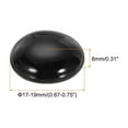 thumbnail image 2 of Uxcell Decorative Flat Glass Marbles 17-19mm Rock Vase Filler Black for Decor, 100Pcs, 2 of 6