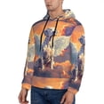 thumbnail image 3 of Fotbe Men's Hoodie with Colorful Cloud Spotted Dog Pattern - Kangaroo Pocket Pullover Hooded Sweatshirt, Perfect for Daily Wear, Travel, and Home-Medium, 3 of 7