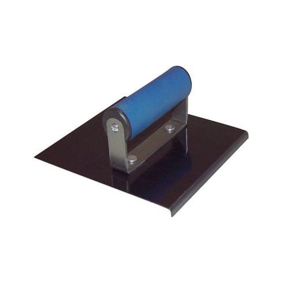 Bon 22-730 Edger - Blue Steel 6-inch X 6-inch - 1-inch Radius 1 1/8-inch Lip Comfort Grip Handle