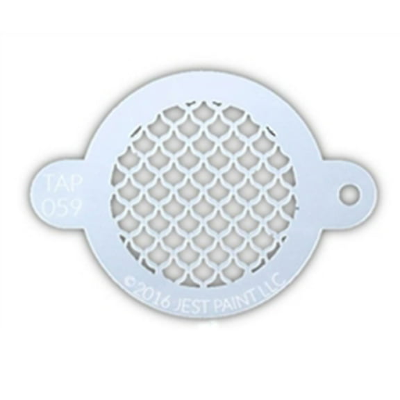 TAP 059 Face Painting Stencil - Fish Scales