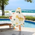 thumbnail image 6 of Cute Colorful Dinosaur Animal Kids Hooded Beach Towel Baby Bath Poncho Towels with Hood Absorbent 50"x23.5" for Pool Swimming, 6 of 7