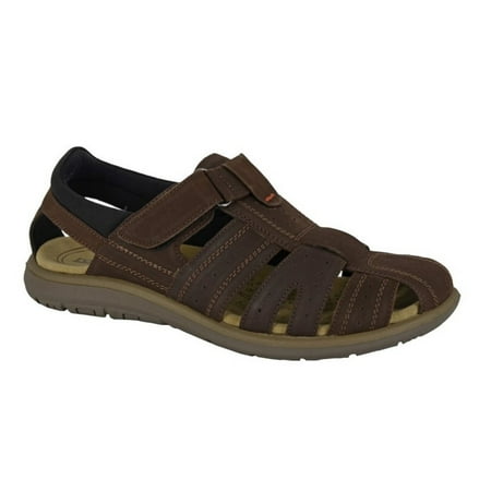 

Roamers Mens Leather Touch Fastening Sandals