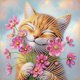 thumbnail image 1 of Kit Con Forma Especial Parcial DIY 5D Lindo Gatito 30x30cm, 1 of 9