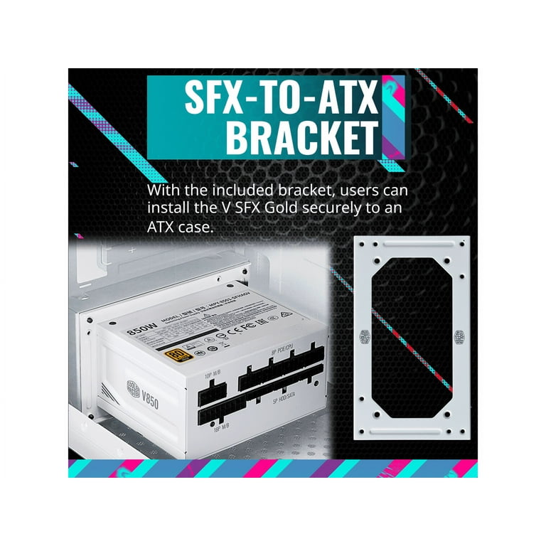 Cooler Master V850 SFX Gold, Full Modular, 850W, ATX Bracket