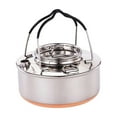 thumbnail image 1 of Hervidor de Agua para Acampar, Hervidor de Té para Acampar, Cocina, Hervidor de Agua Duradero para Exteriores, Tetera para Picnics, Patio, Barbacoa, P 0.9L, 1 of 8