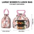 thumbnail image 5 of Kawaii Halloween Ghosts Pattern Drawstring Lunch Bag Women - Drawstring Lunch Bag Insulated for Work Office - Stain-Resistant Large Lunchbags for Women with Multi-Pockets, 5 of 6