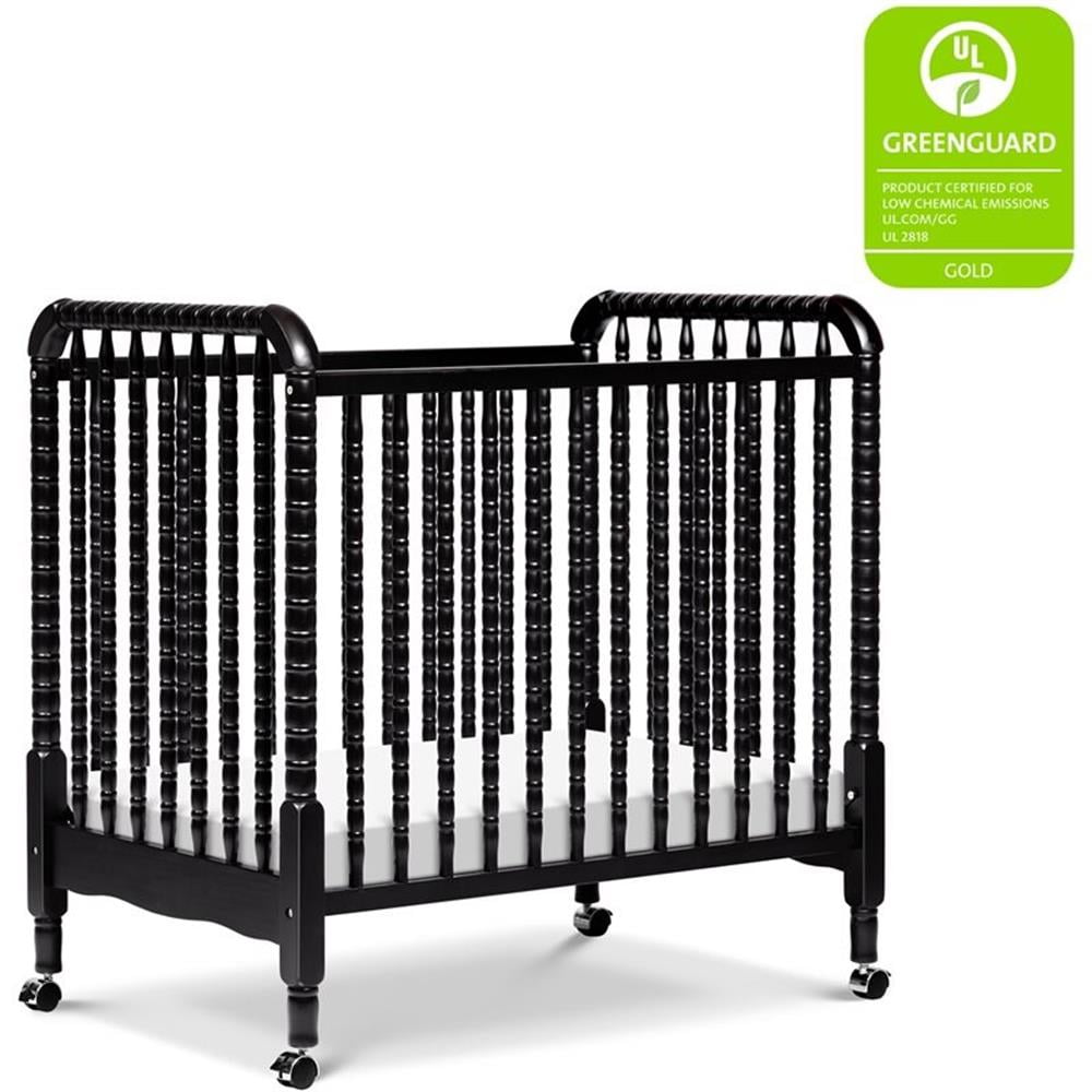 DaVinci Jenny Lind 3-in-1 Convertible Mini Crib in Ebony