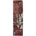 thumbnail image 3 of Oriental Weavers Evolution Area Rug - 8028B - 5'3" x 7'3" - in Red/ Beige - Modern Style, Stain Resistant, Family and Pet Friendly , Bedroom, Office Rug, 3 of 4
