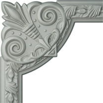 9 3/4"W x 9 3/4"H Milton Running Leaf Panel Moulding Corner (matches moulding PML02X00MI)