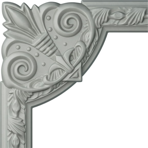 9 3/4"W x 9 3/4"H Milton Running Leaf Panel Moulding Corner (matches moulding PML02X00MI)
