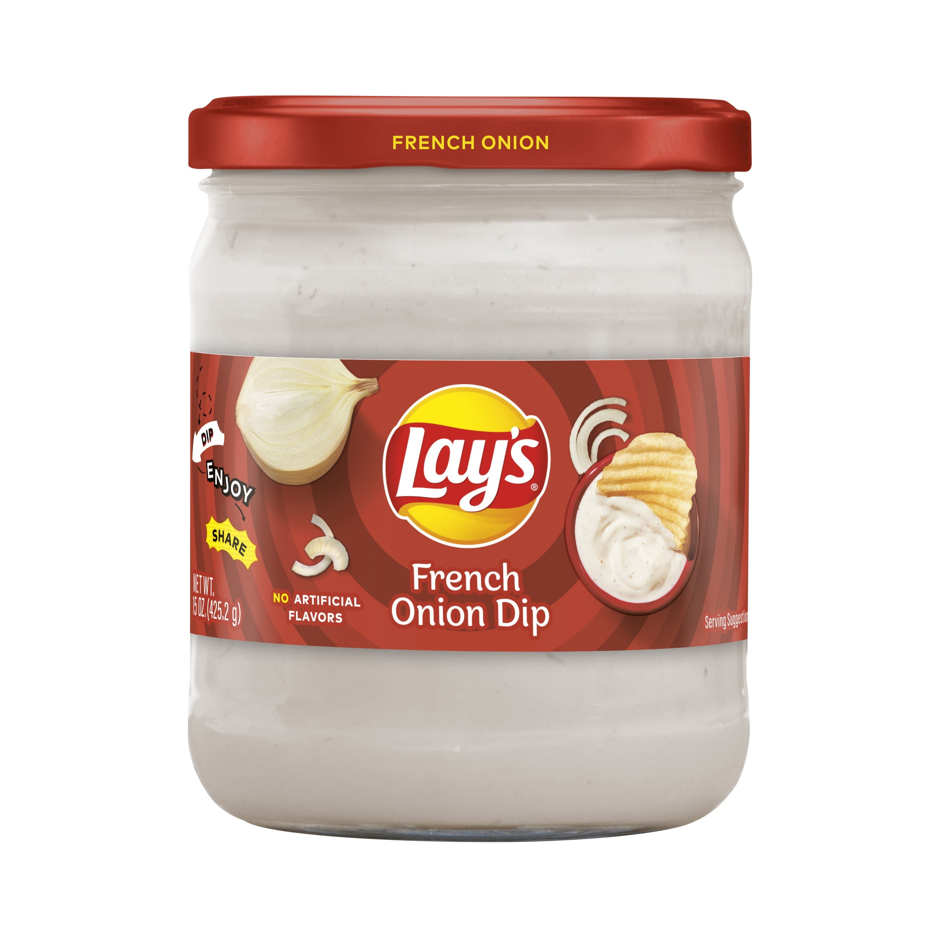 Lay's French Onion Dip, 15 oz Jar - Walmart.com.