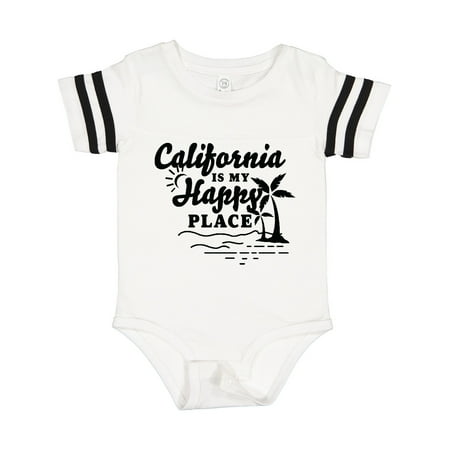 

Inktastic California is My Happy Place with Palm Trees Gift Baby Boy or Baby Girl Bodysuit
