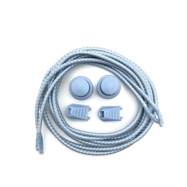 Sonducket 1 par de zapatillas con cordones de 120cm para correr, trotar, con hebillas, correas elásticas para perezosos, accesorios de repuesto Accesorios de disfraces Azul claro Sonducket AP012627-11