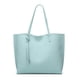 thumbnail image 1 of Dreubea Bolso de hombro de piel sintética suave para mujer, bolso de mano con borlas de gran capacidad, 1 of 5