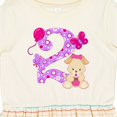 thumbnail image 4 of Inktastic Second Birthday with Cute Puppy and Butterflies Girls Toddler Dress, 4 of 5