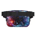 thumbnail image 4 of Horeoi Outer Space Floating Numbers And Letters for Square Double Layer Waist Bag for Travel Cycling Outdoor Activities with Adjustable Strap and Zipper Pockets, 4 of 4