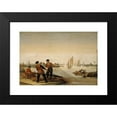 thumbnail image 2 of Arent Arentsz. Cabel 18x14 Black Modern Framed Museum Art Print Titled - Two Fishermen Pulling Their Net Ashore, 2 of 5