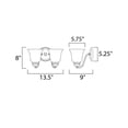 thumbnail image 2 of 2121FTPC Maxim Lighting Basix-2 Light Wall Sconce in Contemporary style-13.5 Inches wide by 8 inches high-Polished Chrome Finish, 2 of 2