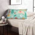 thumbnail image 6 of Lsque Elephant and Flowers Pattern Pillow Case – Soft & Cozy Throw Pillow Cover, Hypoallergenic Cushion Case for Sleeping Women with Envelope Closure-20"x30", 6 of 6