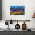 thumbnail image 2 of HFDF National Park Wall Art Mountain Pictures Wall Decor Sunset Grand Tetons Canvas Prints Picture Moulton Barn Painting Farmhouse Country Poster for Kitchen Living Room Decoration 24x20inch Framed, 2 of 5