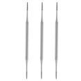 thumbnail image 1 of 3 piezas de pedicura de doble punta, lima negra, borde satinado, levantador de uñas encarnado, onicomicosis, paroniquia, instrumento de limpieza de uñas (plata), 1 of 8