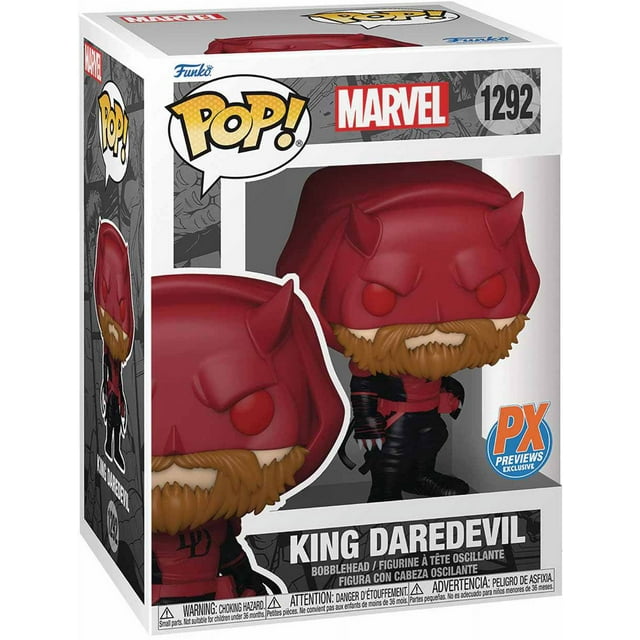 Pop Marvel Daredevil Figurine Articulée Exclusive de 3,75 Pouces - King Daredevil No 1292