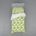 thumbnail image 1 of Ambesonne Rose Bedding Set 3 Pcs, Pastel Abstract Blossoms, Twin, Pistachio Green White, 1 of 3