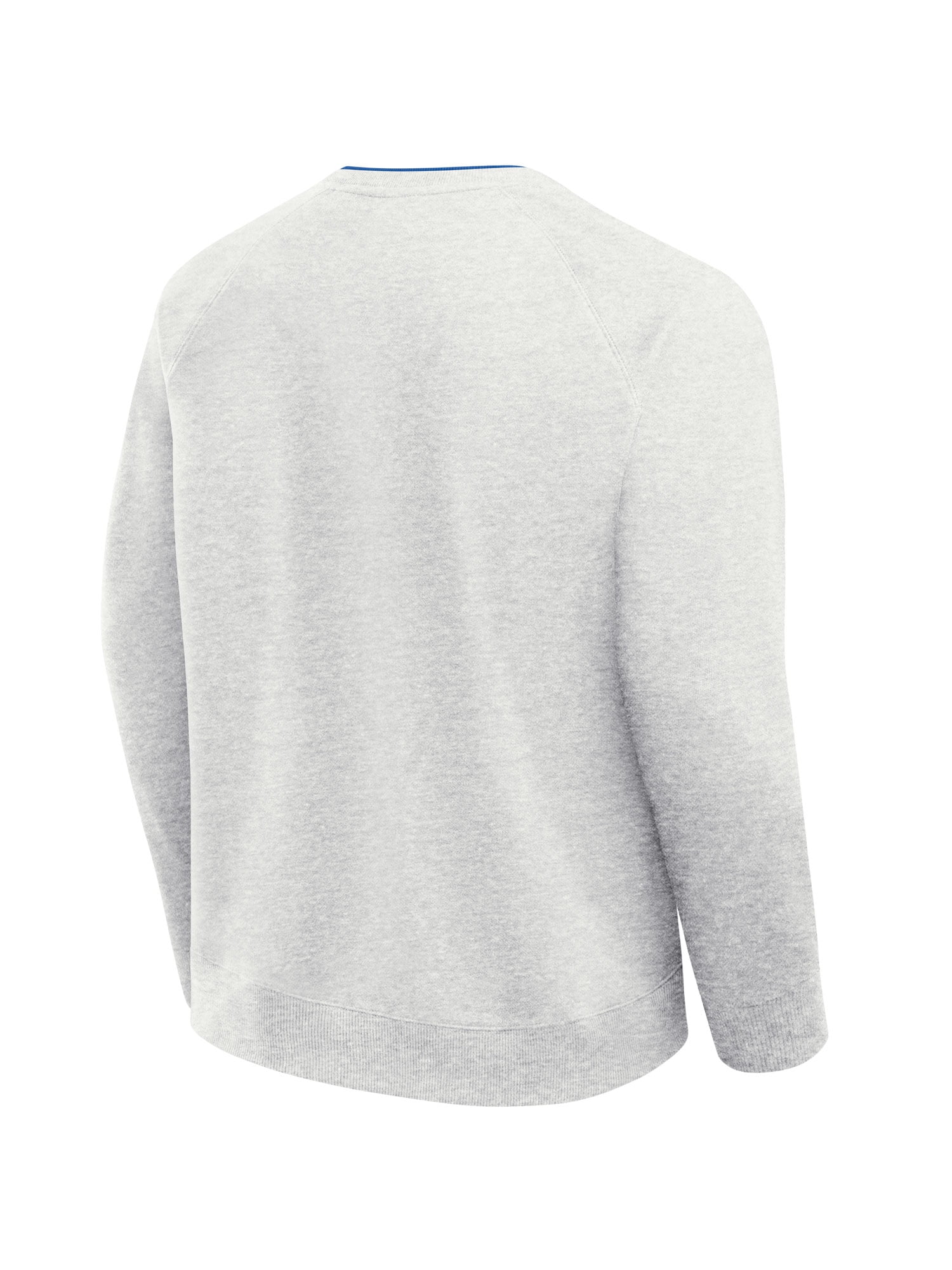 NFL New England Patriots Men's Cotton Gray Heather Long Sleeve Crew Fleece Sweatshirt