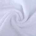 thumbnail image 4 of Nvzi Toallas de baño de 6 piezas, 13,78 x 29,53 pulgadas, perfectas para el día a día, toallas blancas de algodón puro, ligeras y de secado rápido para el baño (blancas), 4 of 5