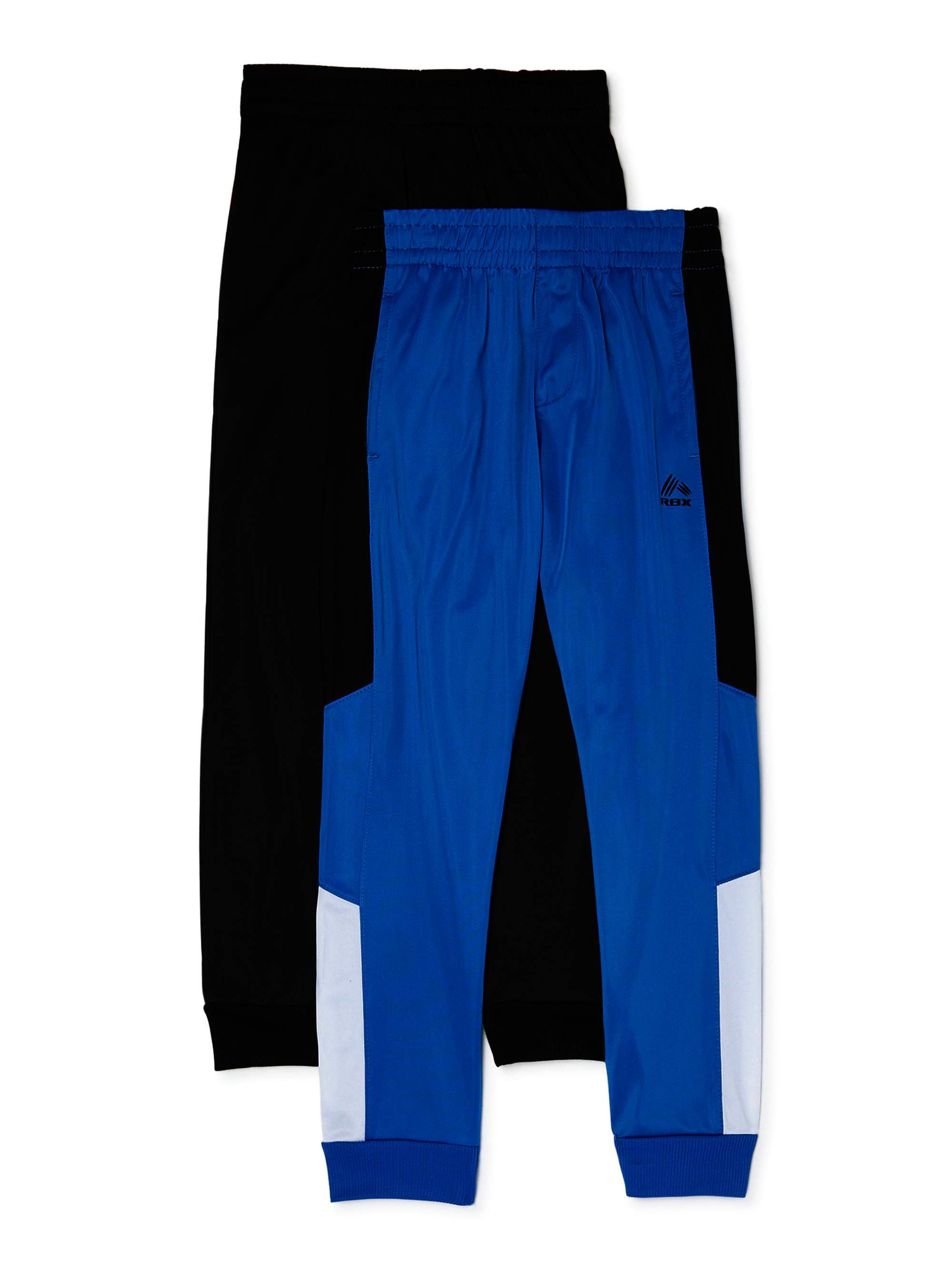 4 Pack Active Tricot Joggers Warm-Up Track Pants RBX Boys Sweatpants