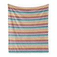 thumbnail image 1 of Colorful Soft Flannel Fleece Throw Blanket, Simplistic Concept of Colorful Rounds on a Plain Background Modern Artwork, Cozy Plush for Indoor and Outdoor Use, 70" x 90", Multicolor, by Ambesonne, 1 of 5