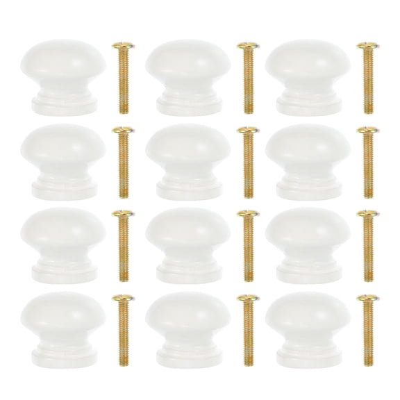 Worgeous 12 Pcs Handle Wooden Kitchen Cabinet Knobs Fine Craftsmanship