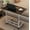 DARK-BROWN-BLACK, variant on Mobile Lift Table, Computer Desk, Adjustable Height, With Wheels Bedside Computer Desk, Sofa Side Table, Bedside table , Bedside desk,Laptop Stand, Lazy Office Desk,Tv Tray
