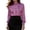 Hot Pink, variant on Spring Womens Elegant Satin Blouse Long Sleeve Solid Color Casual Work Shirt Soft Feel Bow Tie Neck Black L